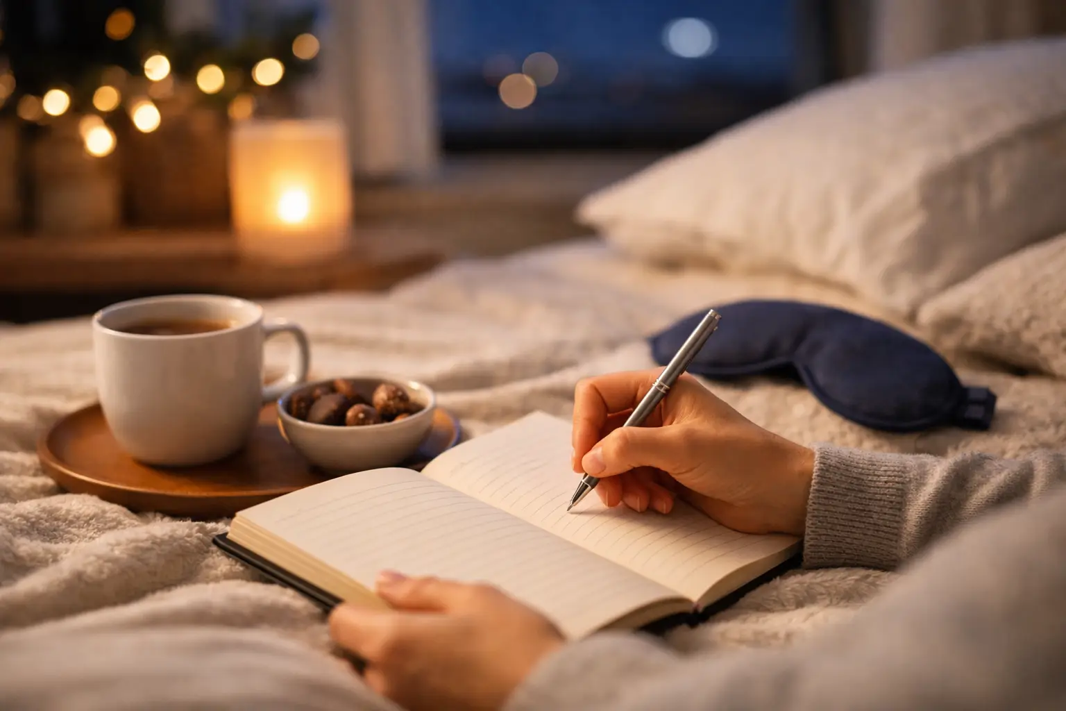 12 Journaling Prompts for Nighttime Cravings