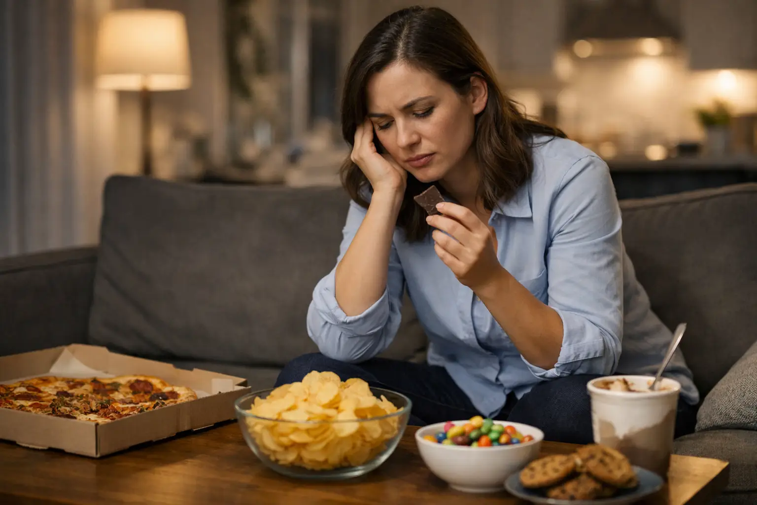 Stress Eating After Work and Evening Cravings