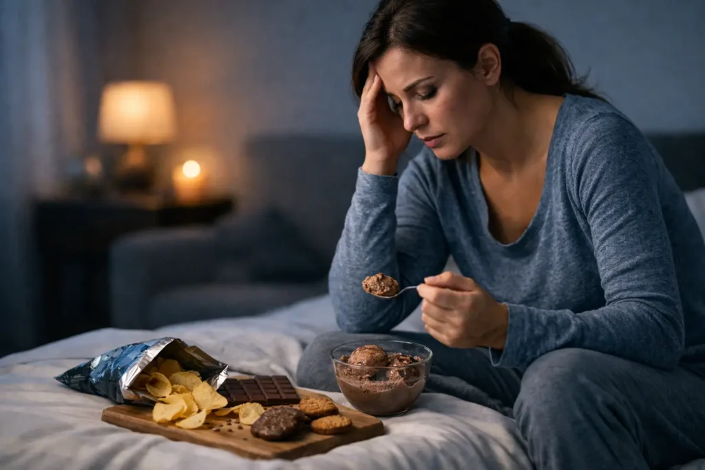 Why Stress Eating at Night Feels So Hard