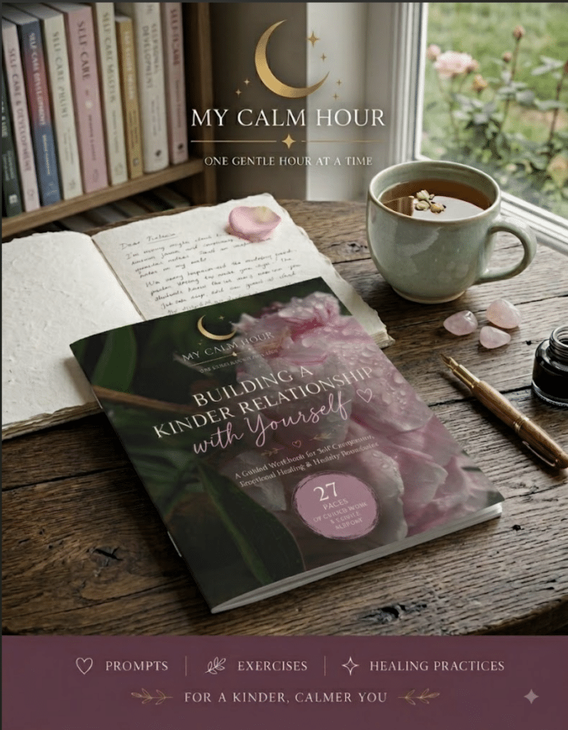 Building a Kinder Relationship With Yourself guided workbook for self-compassion, emotional healing and personal growth.